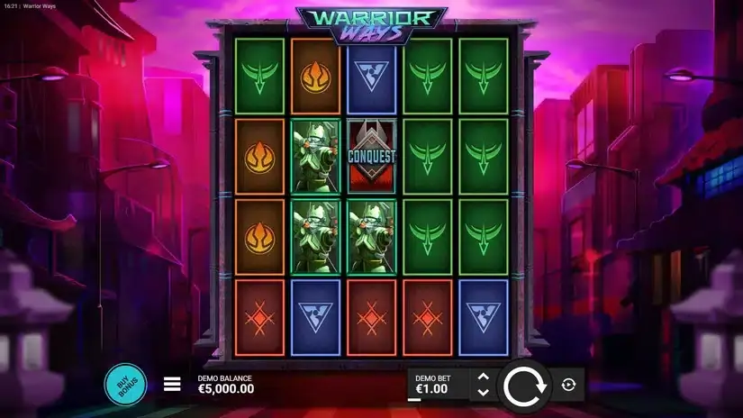 Warrior Ways slot screenshot 