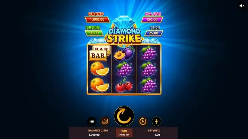Diamond Strike slot screenshot 1
