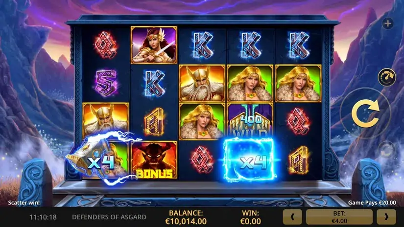 Defenders of Asgard slot screenshot 2