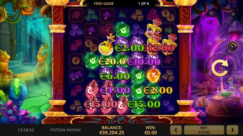 Potion Payday slot screenshot 5