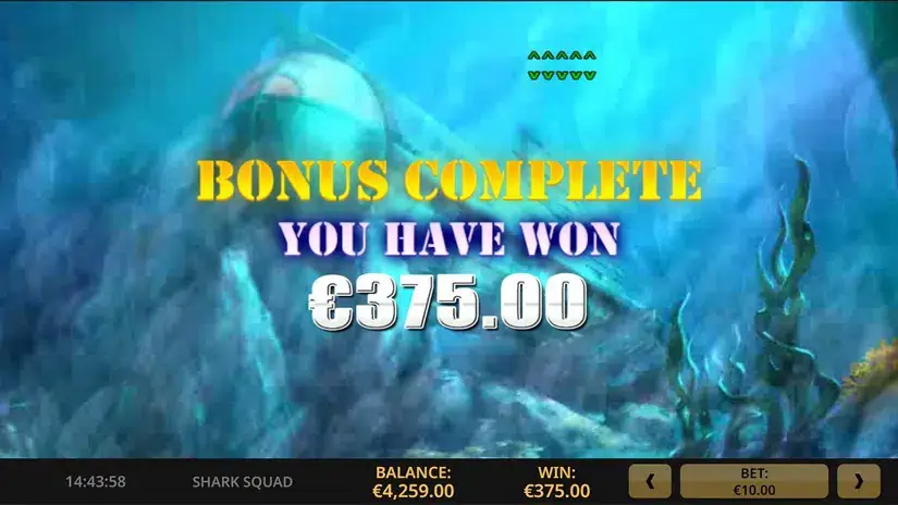 Shark Squad slot screenshot 