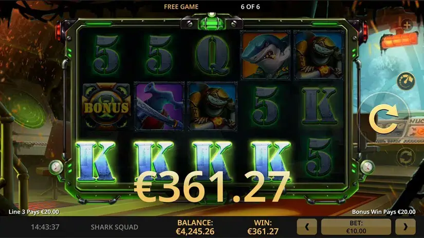 Shark Squad slot screenshot 5