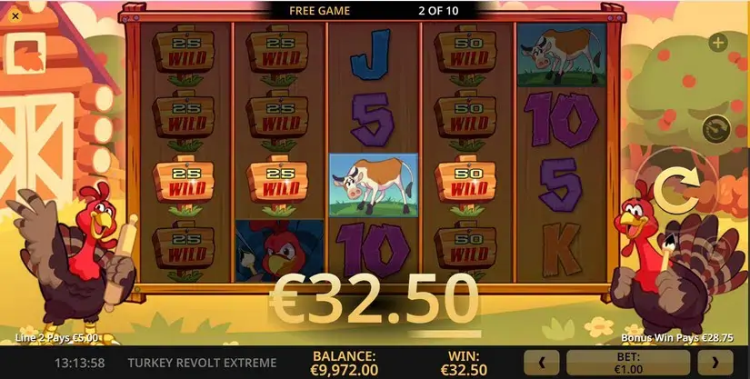 Turkey Revolt Extreme slot screenshot 5