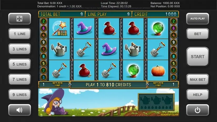 Pumpkin Fairy slot screenshot 1