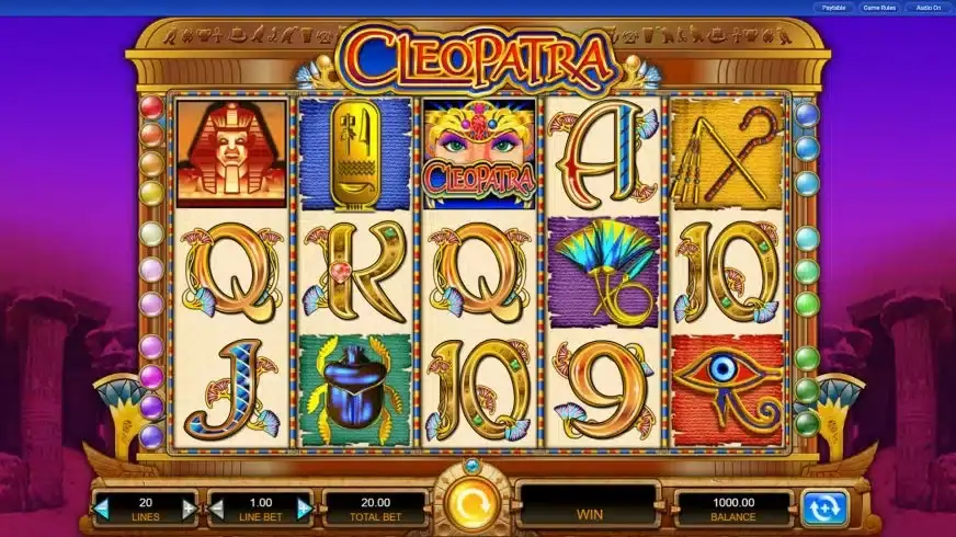 Cleopatra slot screenshot 