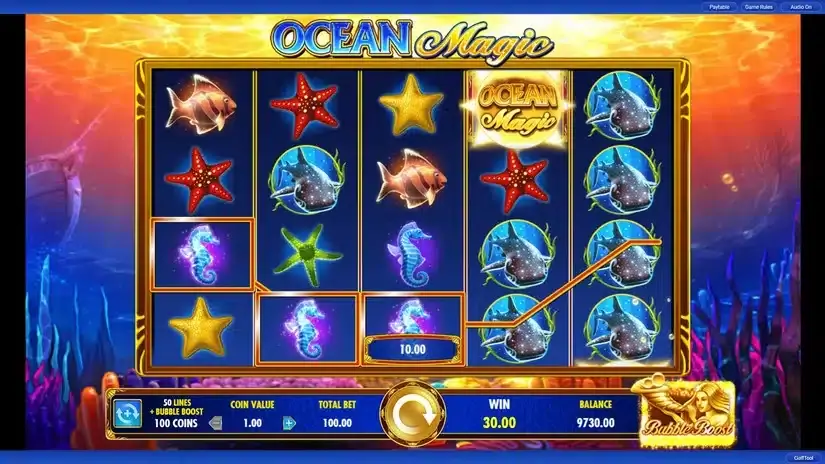 Ocean Magic slot screenshot 2