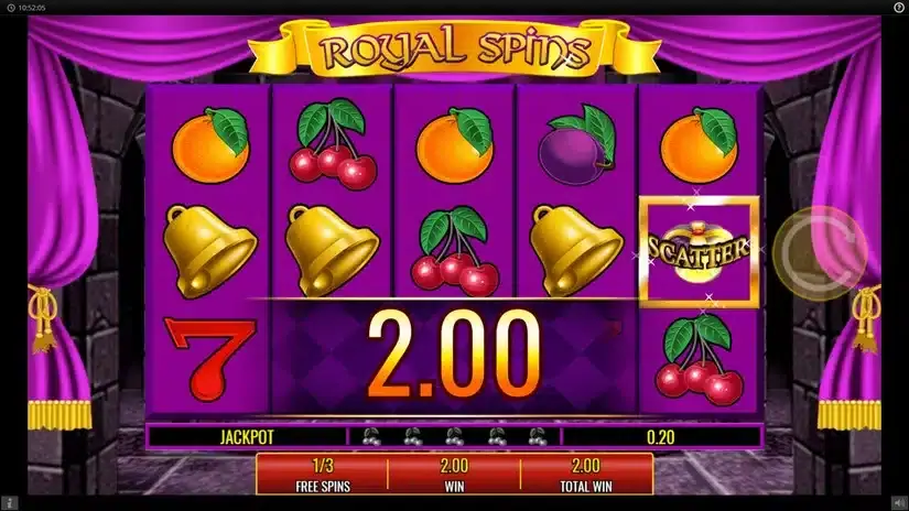 Royal Spins slot screenshot 5
