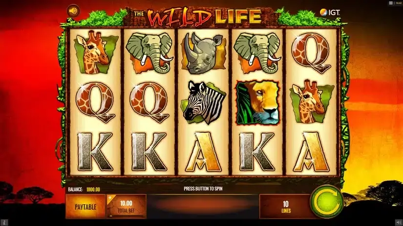 The Wild Life slot screenshot 