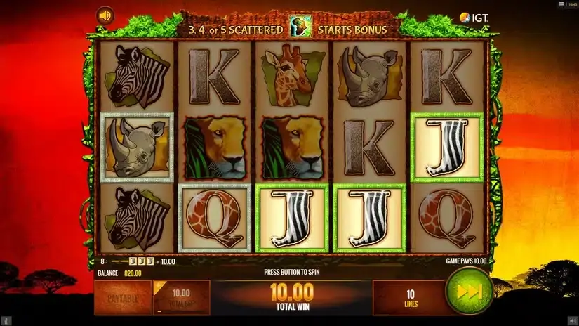 The Wild Life slot screenshot 