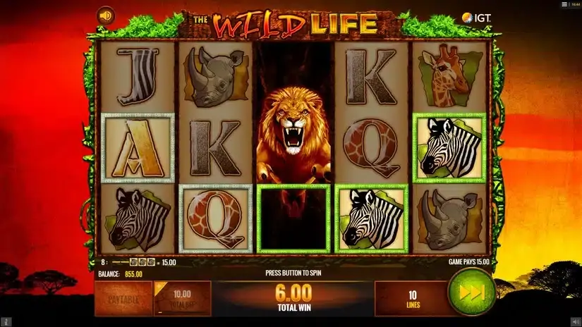 The Wild Life slot screenshot 3