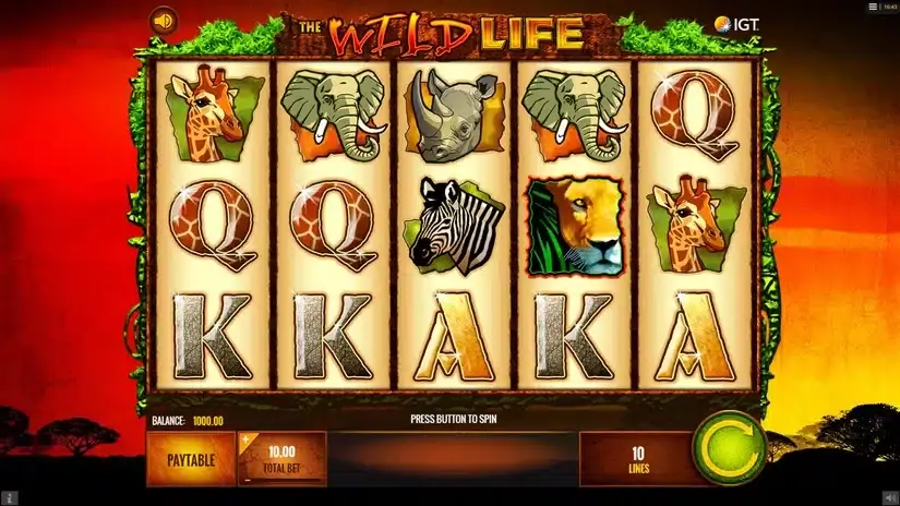 The Wild Life slot screenshot 2