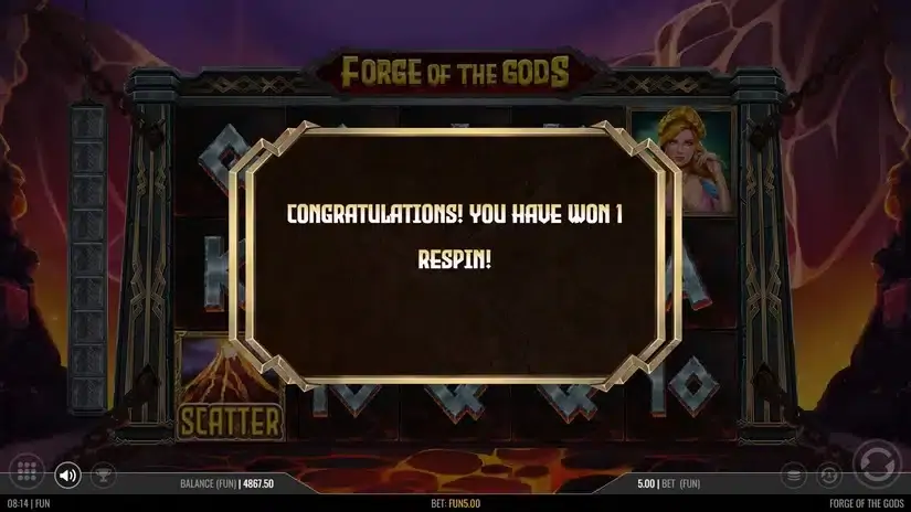 Forge of The Gods slot screenshot 2