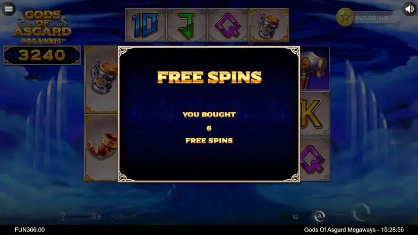 Gods of Asgard Megaways slot screenshot 3