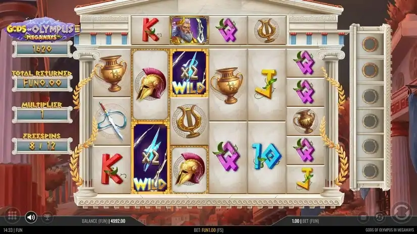 Gods of Olympus 3 Megaways slot screenshot 6
