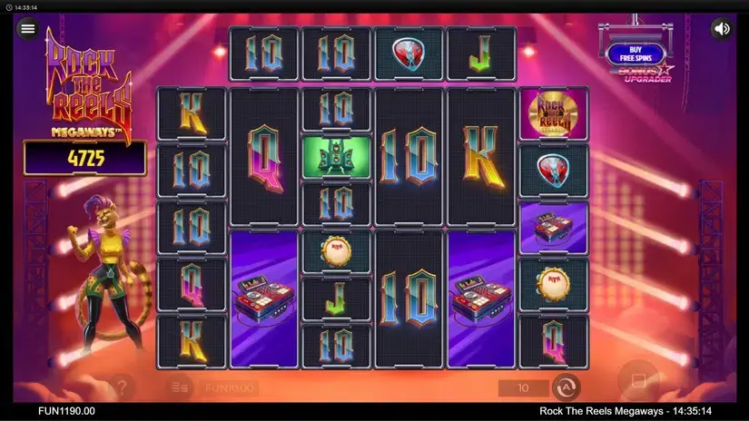 Rock the Reels Megaways slot screenshot 