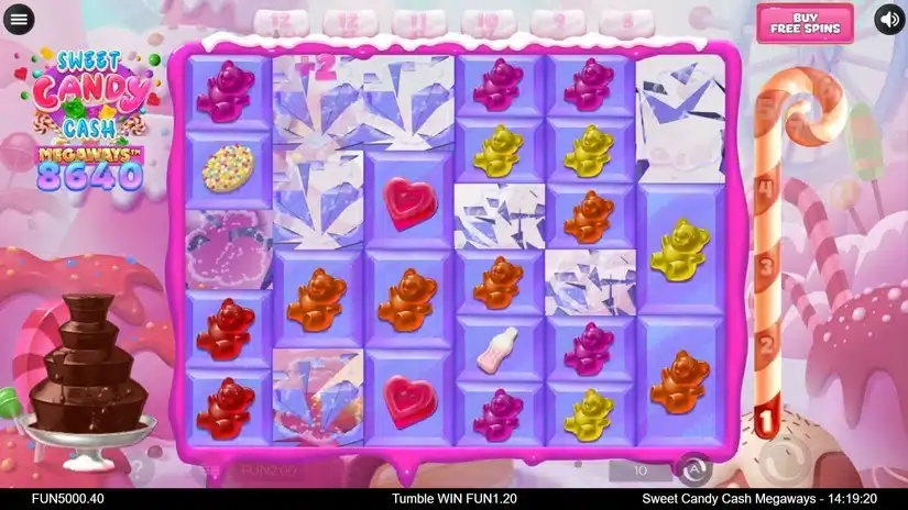 Sweet Candy Cash Megaways slot screenshot 4