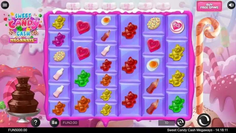 Sweet Candy Cash Megaways slot screenshot 