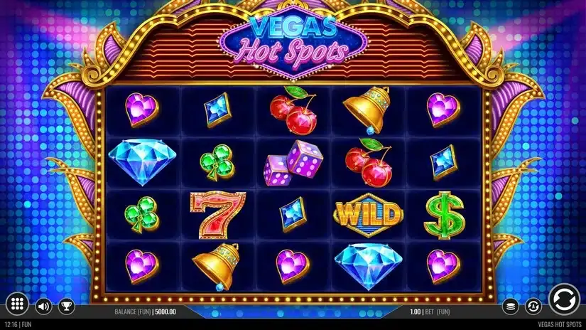 Vegas Hot Spots slot screenshot 1
