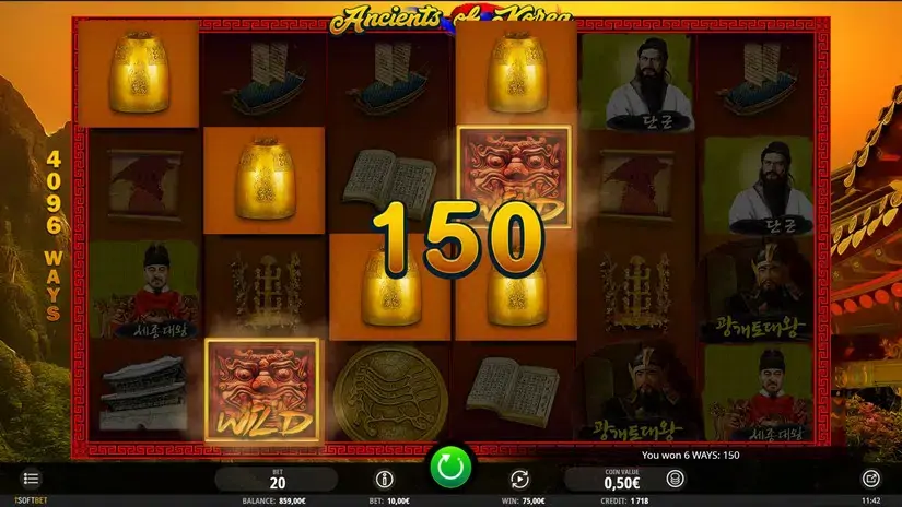 Ancients of Korea slot screenshot 4