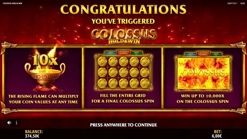 Colossus: Hold & Win slot screenshot 4