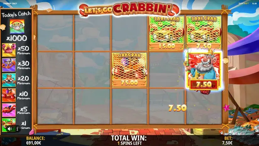 Crabbin’ Crazy slot screenshot 3