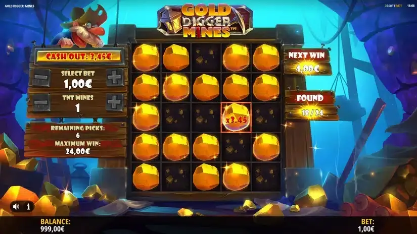 Gold Digger: Mines slot screenshot 5