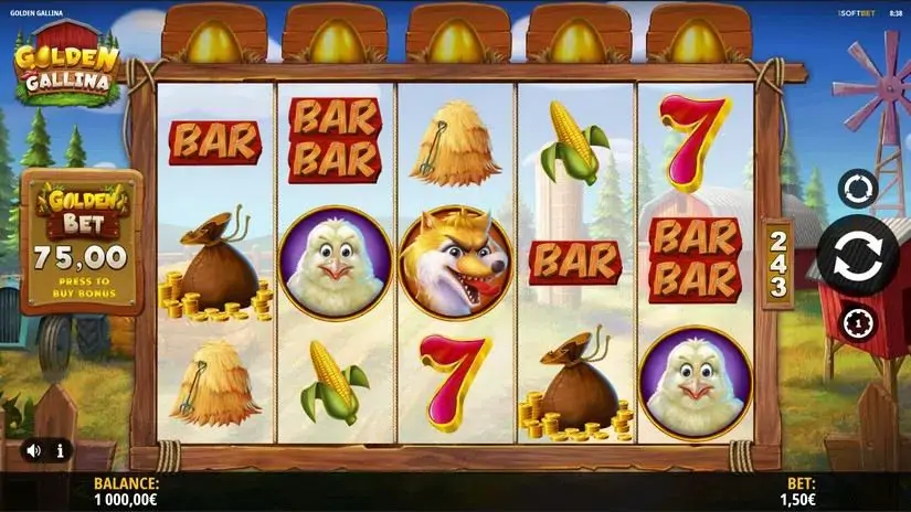 Golden Gallina slot screenshot 1