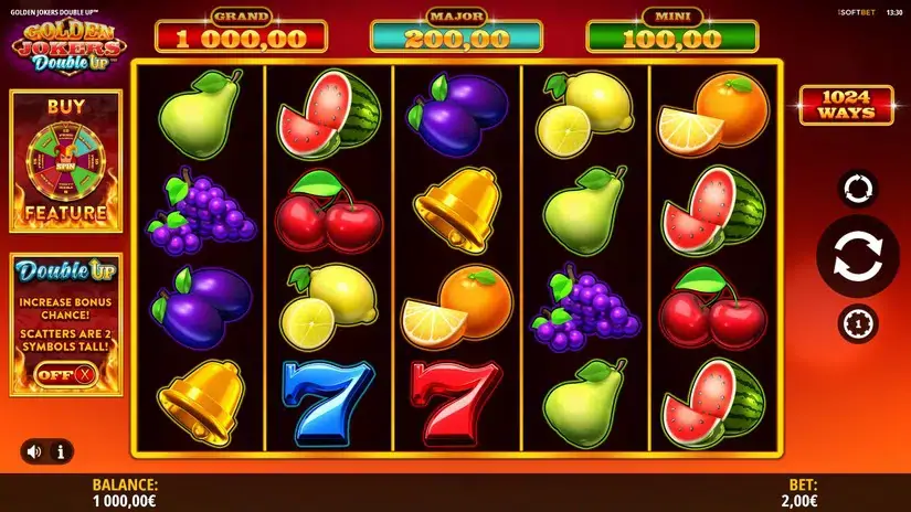 Golden Jokers Double Up slot screenshot 1