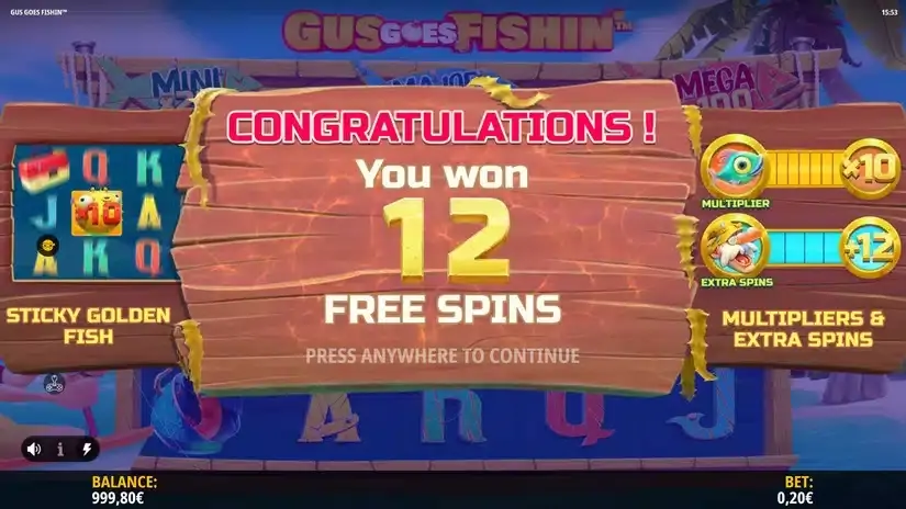 Gus Goes Fishin’ slot screenshot 3