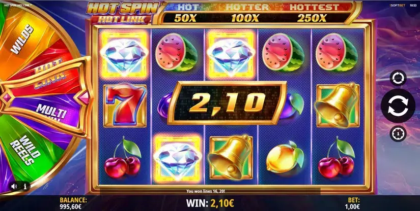 Hot Spin Hot Link slot screenshot 2