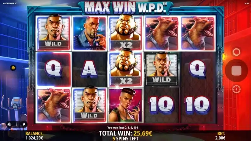 Max Win W.P.D slot screenshot 6