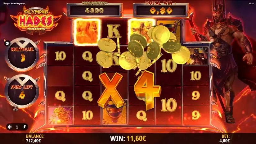 Olympus Hades Megaways slot screenshot 