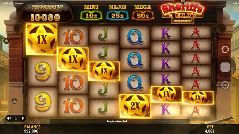 Sheriff’s Gold Megaways slot screenshot 2