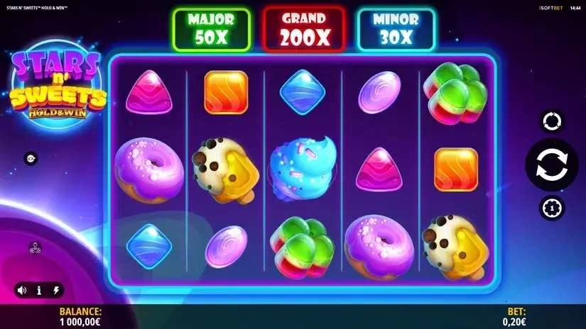 Stars n’ Sweets Hold & Win slot screenshot 1