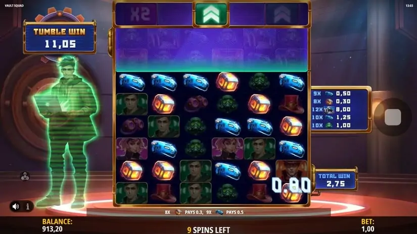 Vault Squad slot screenshot 5