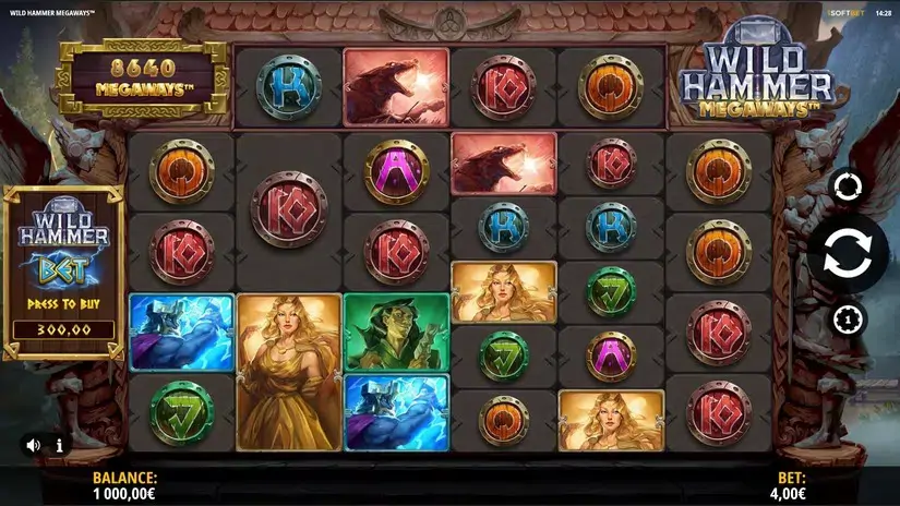 Wild Hammer Megaways slot screenshot 2