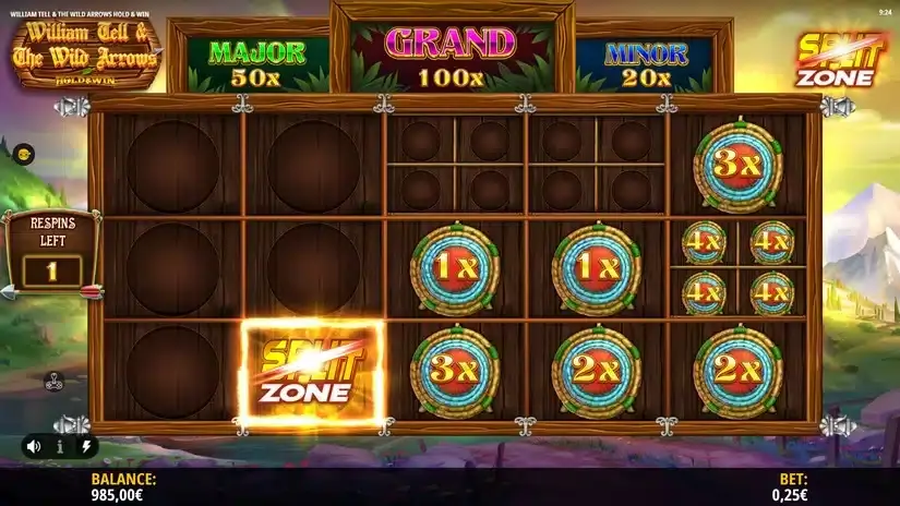 William Tell & The Wild Arrows slot screenshot 4