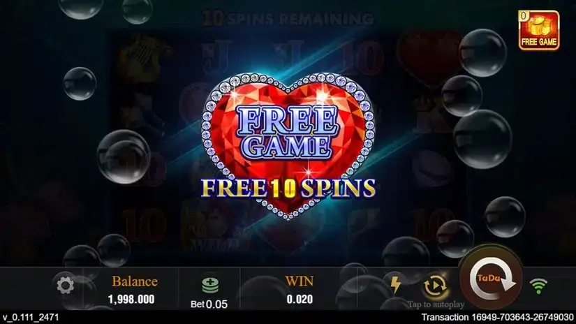 Bubble Beauty slot screenshot 3