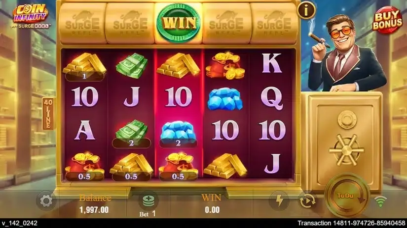 Coin infinity Surge Reel slot screenshot 2