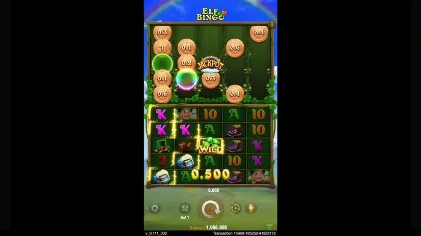 Elf Bingo slot screenshot 2