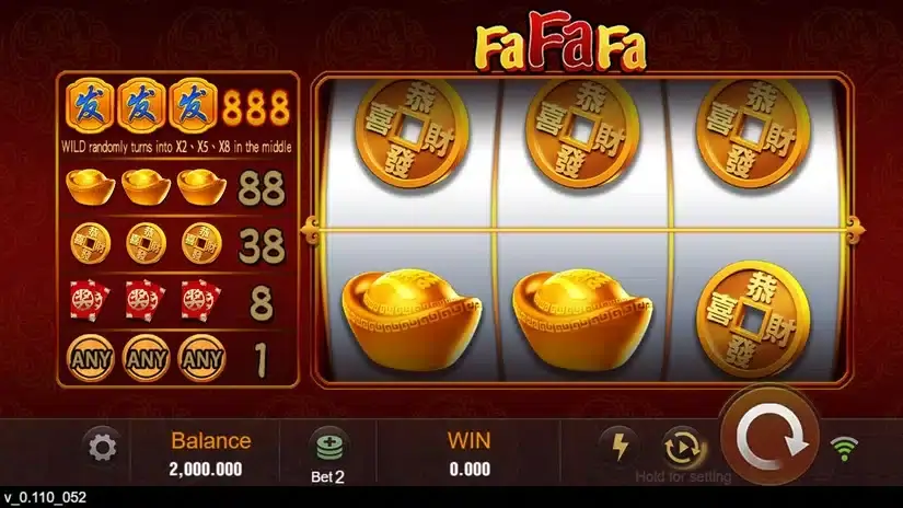 Fa Fa Fa slot screenshot 1