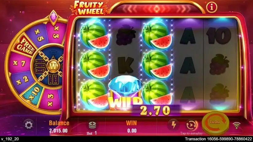 Fruity Wheel slot screenshot 