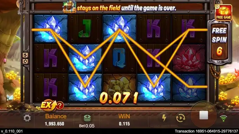 Gold Rush (Tada Gaming) slot screenshot 5