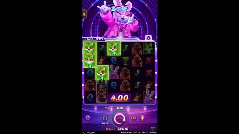 Party Star slot screenshot 