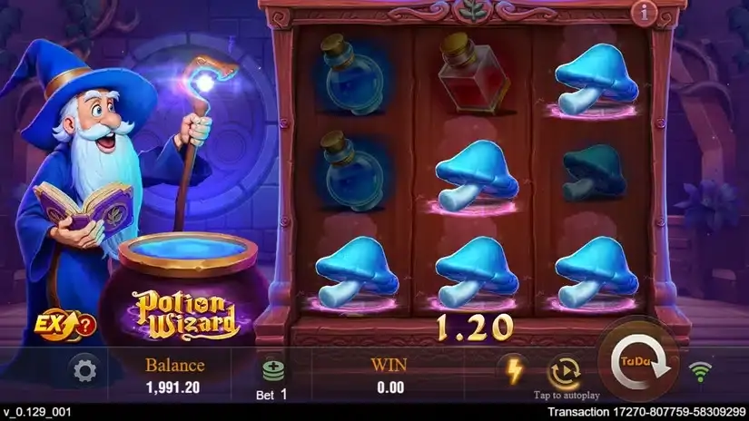 Potion Wizard slot screenshot 3