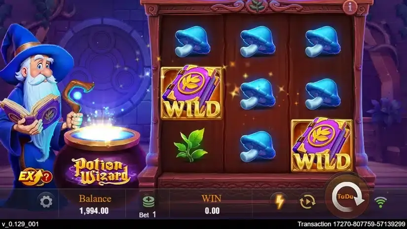 Potion Wizard slot screenshot 2