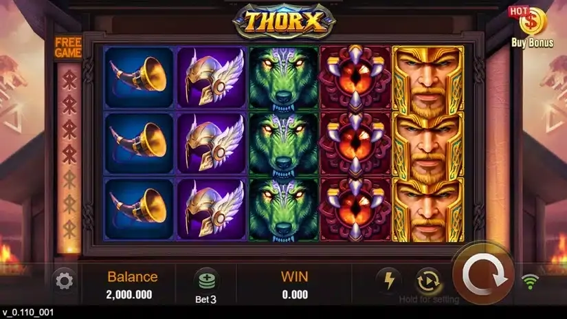 Thor X slot screenshot 