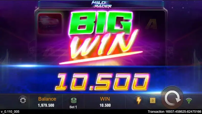 Wild Racer slot screenshot 