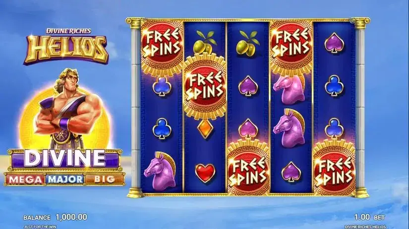 Divine Riches Helios slot screenshot 2