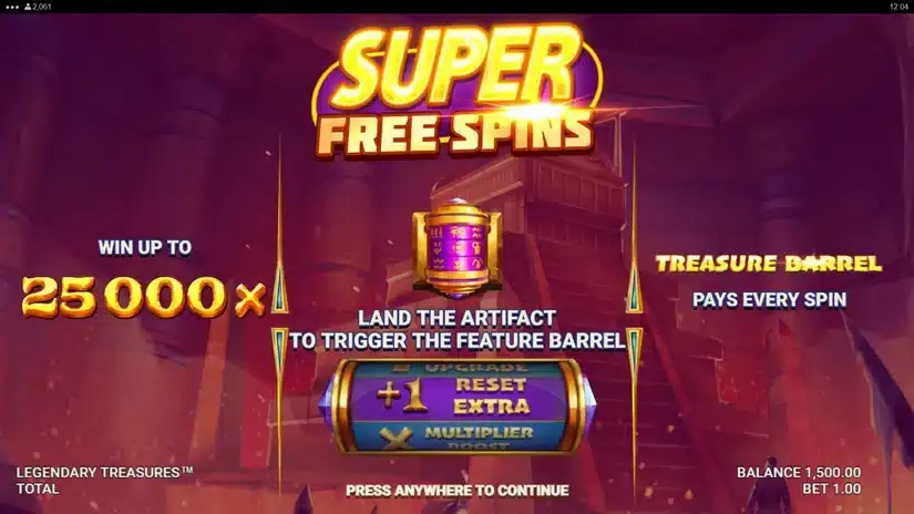 Legendary Treasures slot screenshot 3